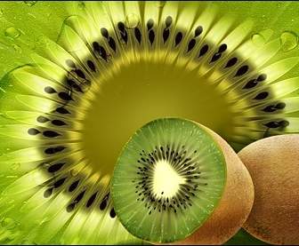 Obst Kiwi Psd Geschichtet