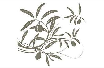 Fruit Tree Branches Silhouettes Vector Material