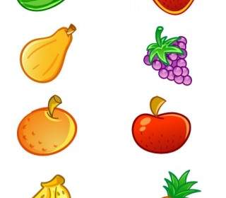 Obst Symbole Icons Pack