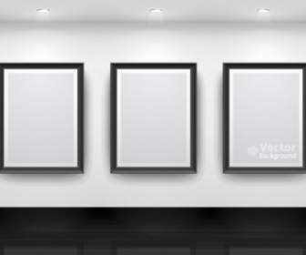 Galerie Display Hintergrund Vektor