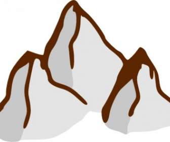 Montañas De Símbolos Del Mapa Del Juego Clip Art