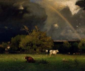 George Inness Painting Oil On Canvas