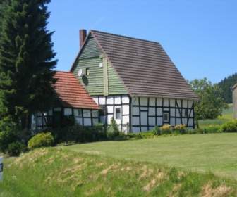 Deutschland Landschaft Haus
