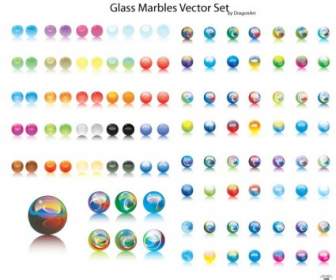 Glas-Marmor-Vector-set
