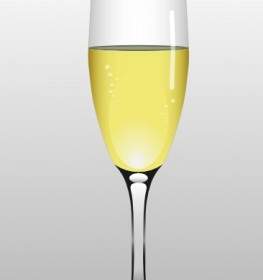 Glas Champagner ClipArt
