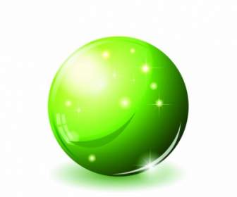 玻璃球體綠色