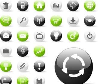 Glossy Icon Set Für Web-Anwendungen