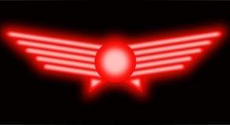 Glowing Aviation Symbol Clip Art
