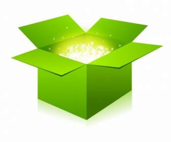 Glowing Green Box