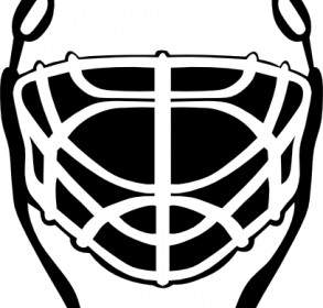 Goalie Mask Simple Outline Clip Art