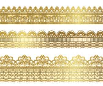 Gold Lace Pattern Vector
