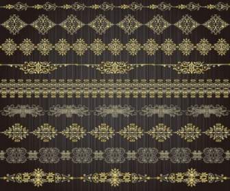 Gold Lace Muster Vektor