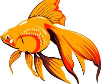 黄金の魚のクリップアート