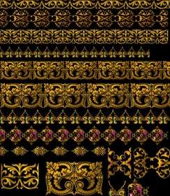 Golden Gorgeous Lace Psd Layered