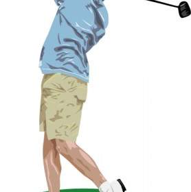 高爾夫驅動擺動剪貼畫