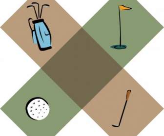 Golf Symbole ClipArt