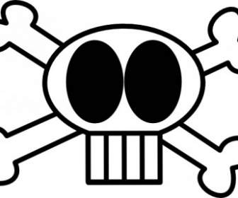 Goofy Skull Clip Art