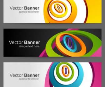 Gorgeous Bright Banner02 Vector