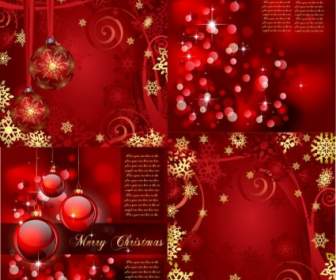 Gorgeous Bright Christmas Background Pattern Vector