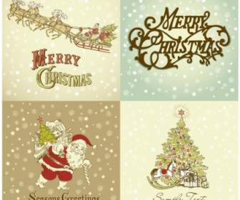 Wspaniałe Boże Narodzenie Santa Claus Wektor Wzór
