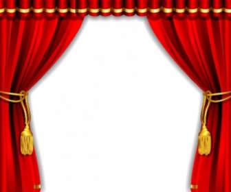 赤ベクトルのゴージャスなカーテン