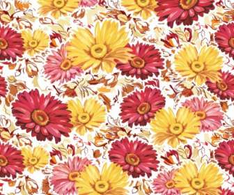 Gorgeous Flowers Background Vector