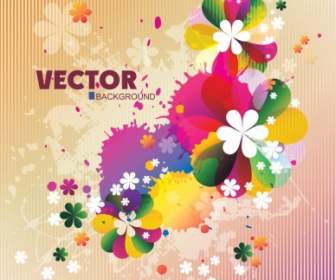 Gorgeous Flowers Shading Vector