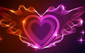 Wunderschöne Licht Der Valentine39s Tag-Vektor