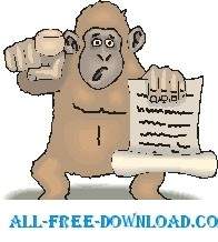 Gorilla With Proclamation