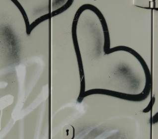 Graffiti-Herz-spray