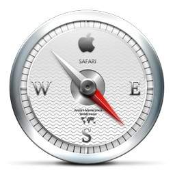 Graue Apple-Kompass