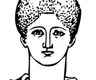 تصفيف الشعر إغريقي قصاصة فنية