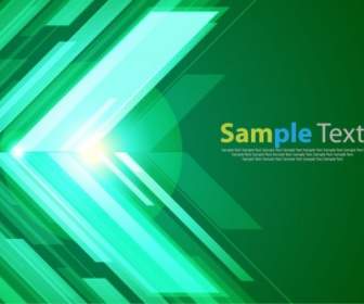 Green Abstract Background With Bright Vector Graphic
