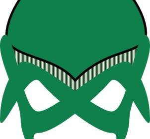 Clipart Masque Alien Vert