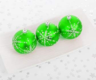 Green Bauble Decorations