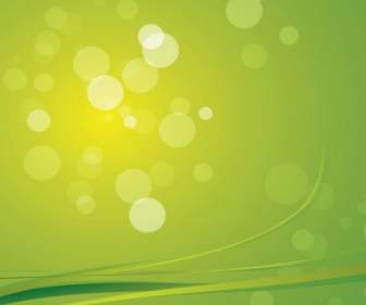 Green Bokeh Abstract Light Background Vector Graphic