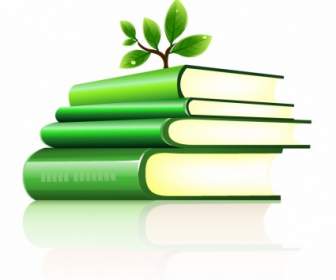 Grünes Buch-stack