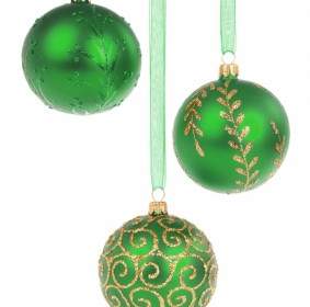 Boules De Noël Vert