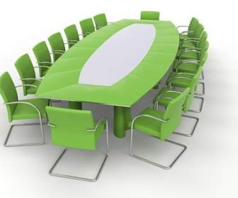Grüne Konferenz Tisch Bild