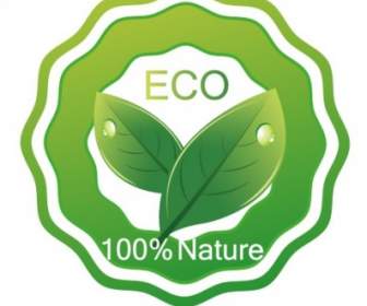 Zielony Eco Przyjazny Odznaka