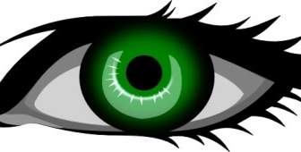 العين الخضراء قصاصة فنية