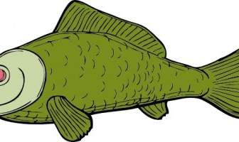 초록 물고기 클립 아트
