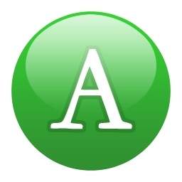 green globe font