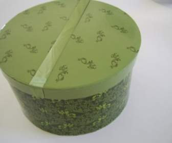 Caixa De Chapéu Verde