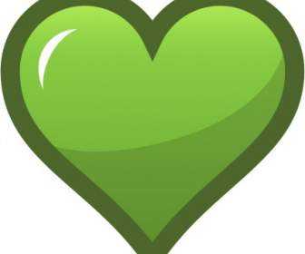 ไอคอนหัวใจสีเขียว