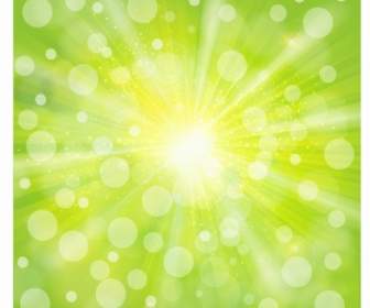 Green Light Abstract Background