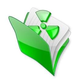 Green Open Document Folder