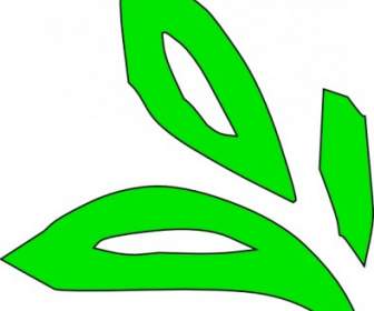 Green Plant Leaves Clip Art