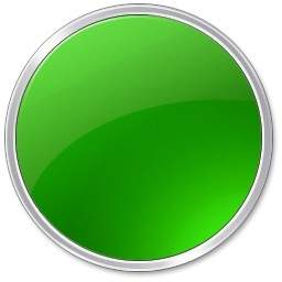 緑色の丸いボタン