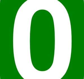 Retângulo Arredondado Verde Com Número Clip-art